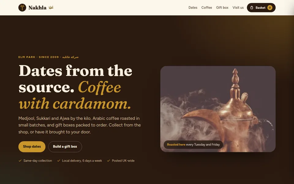 The Nakhla worked example online shop